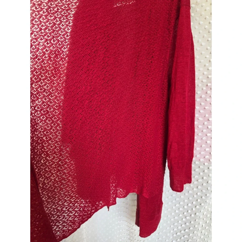 Lauren Ralph Lauren Womens Quiet Luxury Linen Waterfall Cardigan Womens Size 3XL